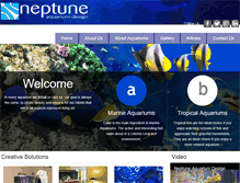 Tablet Screenshot of neptuneaquariums.com